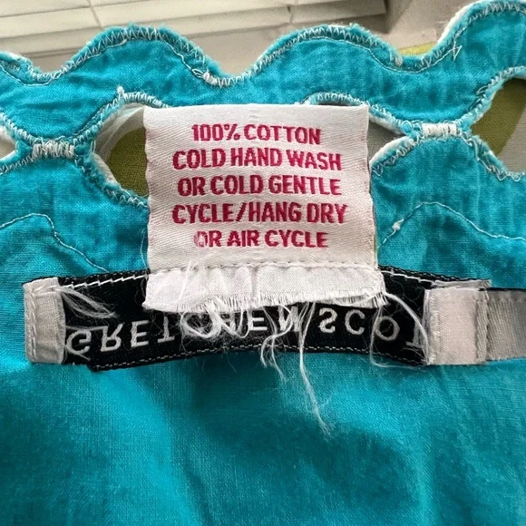 GRETCHEN SCOTT DESIGNS Women’s Size XL Blue Tunic Top - Picture 4 of 4